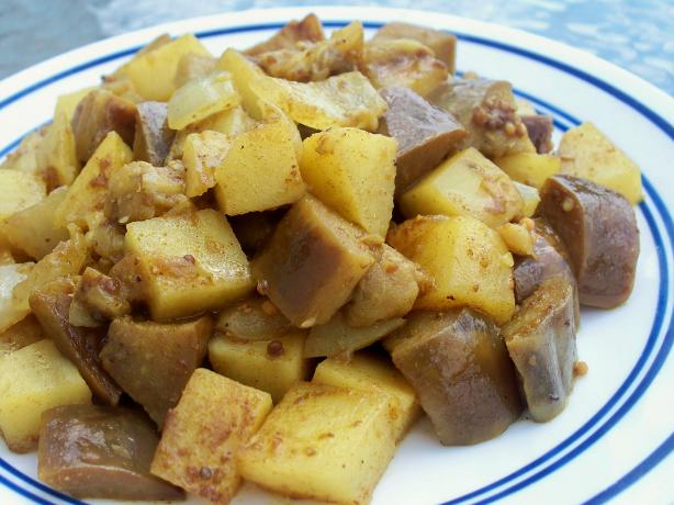Картофель с баклажанами. Рецепты индийской кухни. — Индийская гостиная